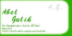 abel gulik business card